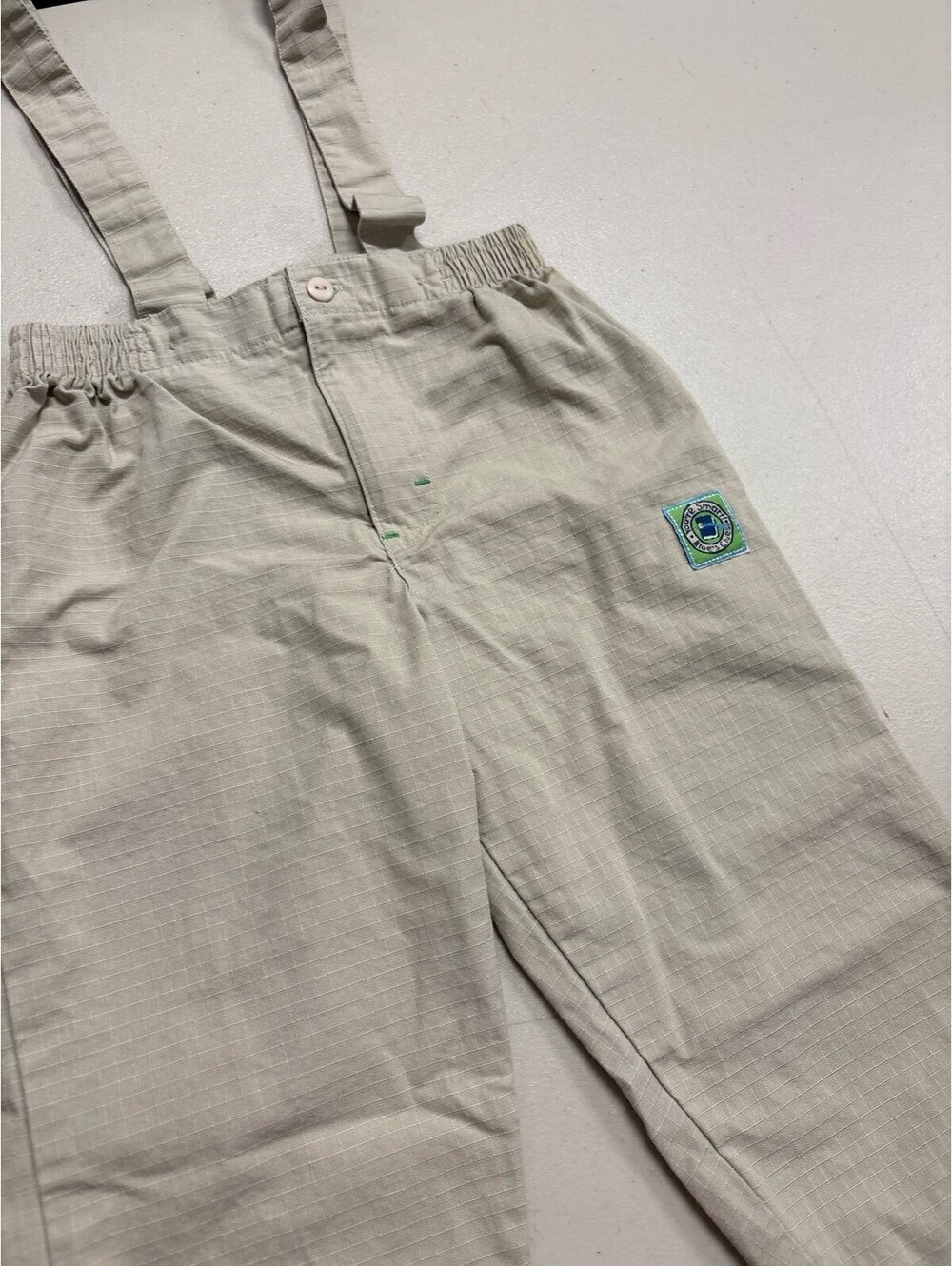 Vintage Blue’s Clues Toddler Boys 4T Khaki Ripstop Suspender Pants Nickelodeon